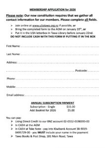 2026 Membership Application