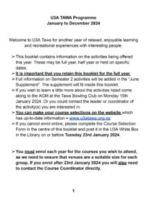 2024 Full List of Courses