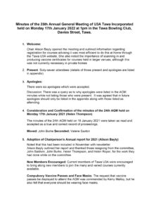 2022 January 17 AGM Minutes
