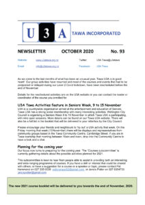 2020 October Newsletter