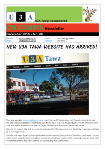 2018 December Newsletter